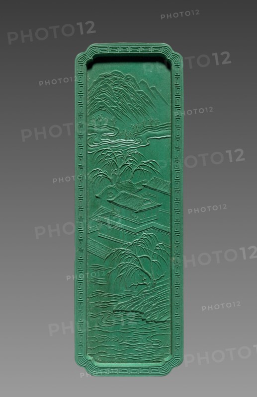 Ink Cake, 1736-95. China, Qing Dynasty (1644-1911), Qianlong reign (1736-95). Ink cake; overall: 10.6 x 3.6 cm (4 3/16 x 1 7/16 in.).