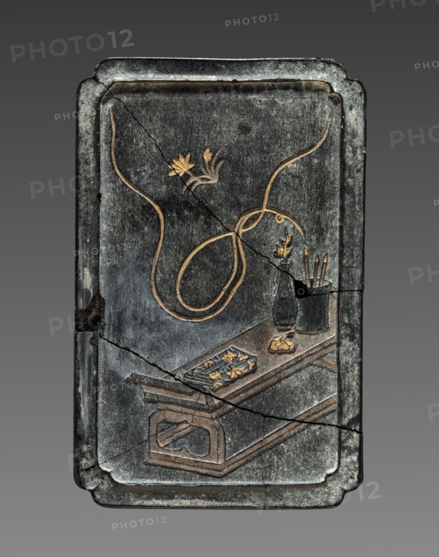 Ink Cake, late 19th Century. China, Qing dynasty (1644-1911). Ink cake; overall: 3.6 cm (1 7/16 in.).