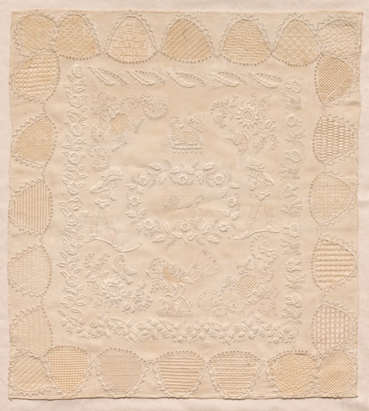 Sampler, 1800s. Mexico, 19th century. Embroidery; average: 38.1 x 41.9 cm (15 x 16 1/2 in.).