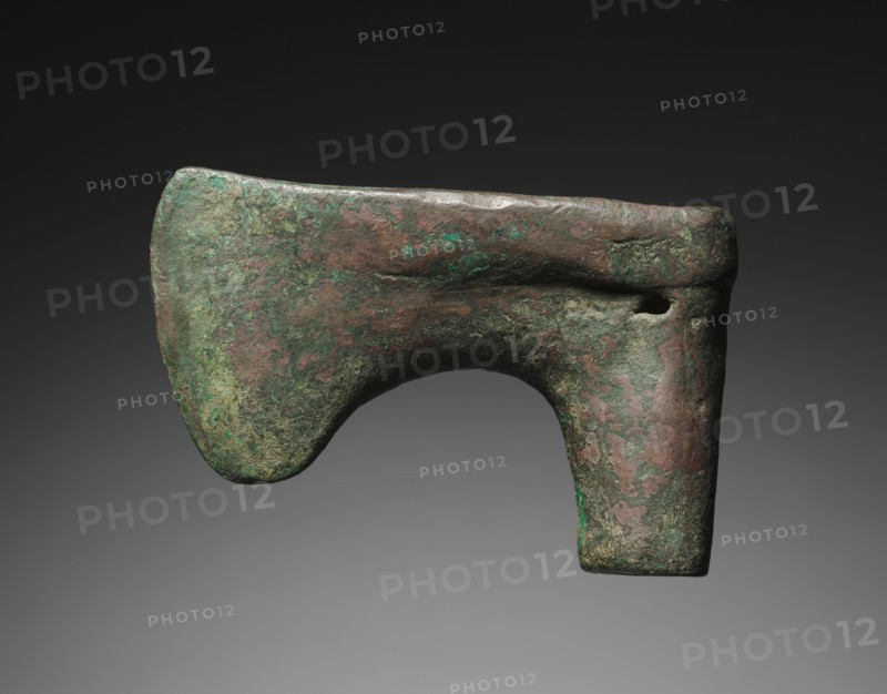 Domestic Axe-Head, 2nd-1st Millenium BC. Iran, Luristan (?), 2nd-1st Millenium BC. Bronze; overall: 5.2 x 8.5 x 2.8 cm (2 1/16 x 3 3/8 x 1 1/8 in.).