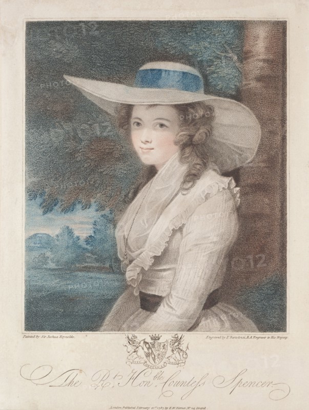 Countess Spencer, 1787. Francesco Bartolozzi (British, 1727-1815). Stipple engraving and etching