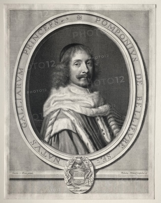 Pompone II de Bellière. Robert Nanteuil (French, 1623-1678). Engraving