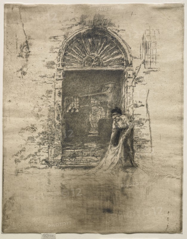 The Dyer. James McNeill Whistler (American, 1834-1903). Etching and drypoint