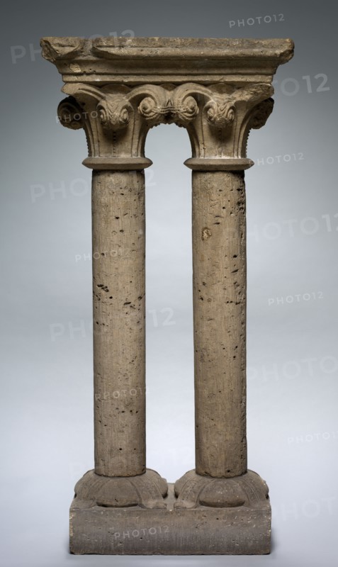 Capitals and Columns, 1200s. France, 13th century. Stone; overall: 127 x 60.3 x 28.6 cm (50 x 23 3/4 x 11 1/4 in.)