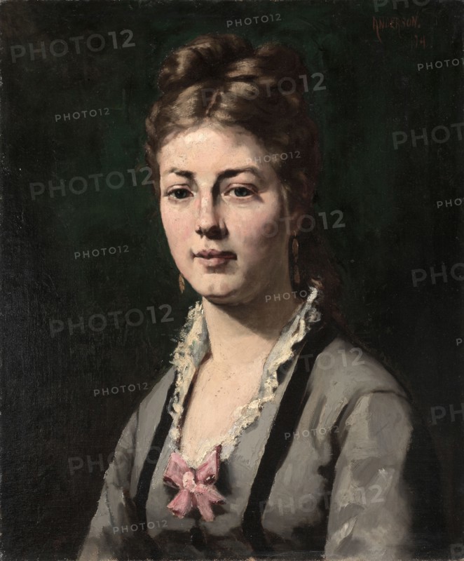 Portrait of a Woman, 1874. Abraham Archibald Anderson (American, 1847-1940). Oil on canvas; unframed: 55.2 x 47.5 cm (21 3/4 x 18 11/16 in.).