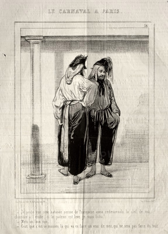 Carnaval, 1841-1843. Paul Gavarni (French, 1804-1866). Lithograph