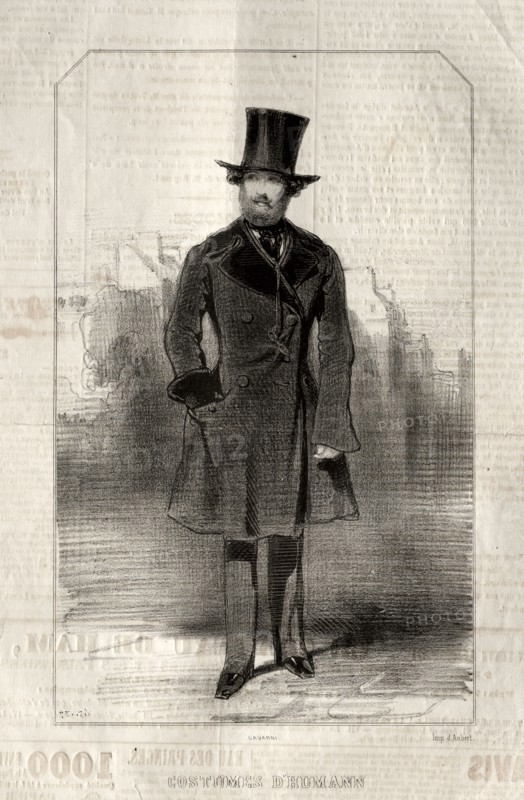 Costumes d' Humann, 1843. Paul Gavarni (French, 1804-1866). Lithograph