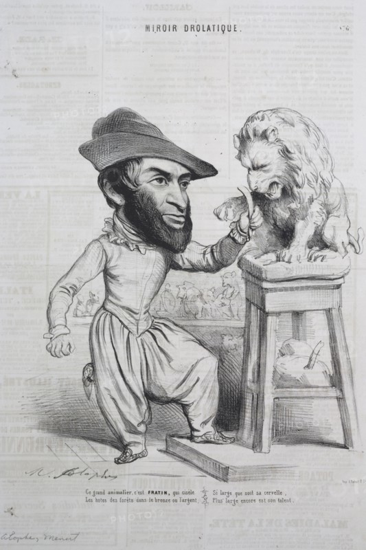 Miroir Drolatique:  No. 6. Marie Alexandre Alophe (French, 1812-1883). Lithograph