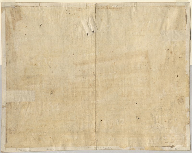 Cartouche (verso), 1664. Lievin Cruyl (Flemish, c. 1640-c. 1720). Graphite; sheet: 38.7 x 49 cm (15 1/4 x 19 5/16 in.).