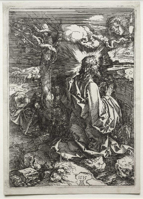 Christ on the Mount of Olives, 1515. Albrecht Dürer (German, 1471-1528). Etching; sheet: 23.8 x 16.8 cm (9 3/8 x 6 5/8 in.); image: 22.4 x 15.7 cm (8 13/16 x 6 3/16 in.)