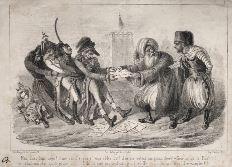 Actualités:  Mais dites donc papa?. Clémente Pruche (French, 1831-1870). Lithograph