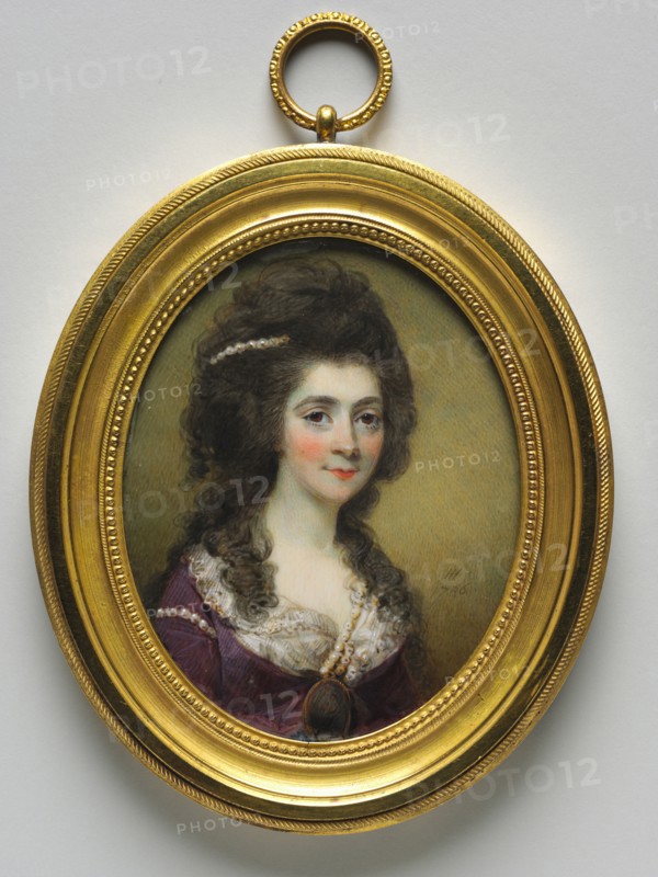 Portrait of a Woman, called Mrs. Close, 1786. Horace Hone (British, 1756-1825). Watercolor on ivory in an ormolu frame; framed: 8.9 x 7.5 cm (3 1/2 x 2 15/16 in.); sight: 6.5 x 5.2 cm (2 9/16 x 2 1/16 in.).