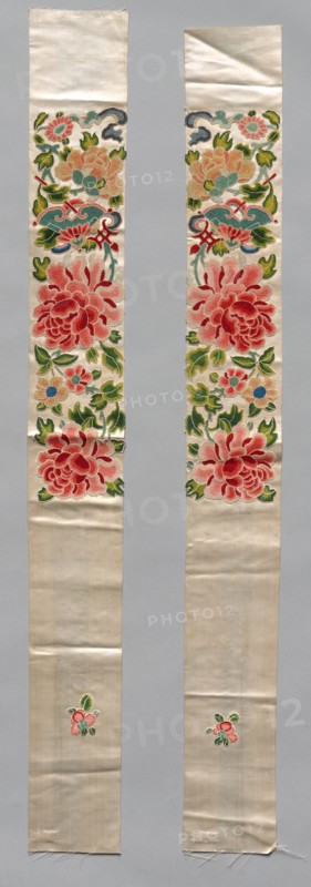 Sleeve Bands, 1880 - 1940. China, late 19th - 20th century. Embroidery, silk; average: 82.3 x 9.5 cm (32 3/8 x 3 3/4 in.).