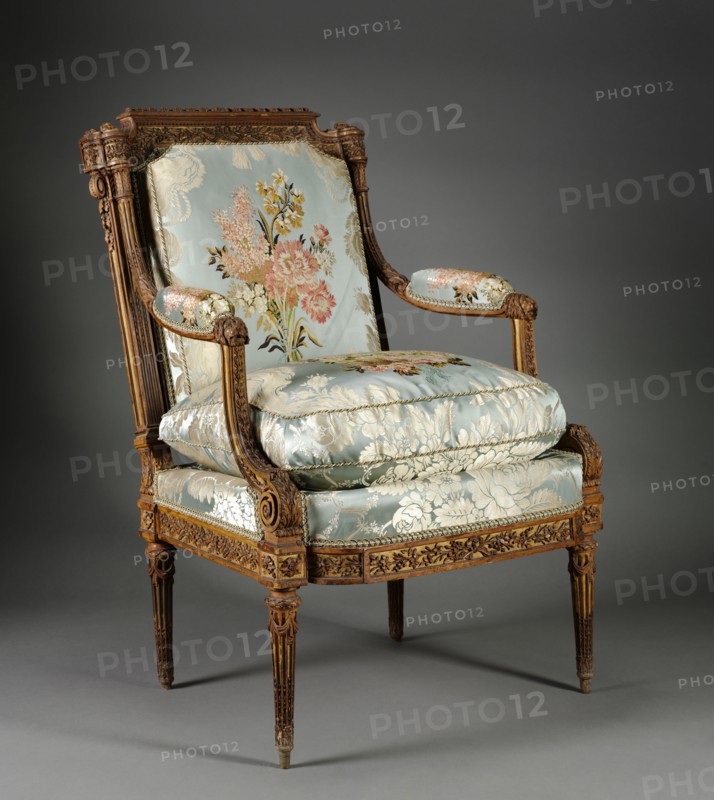 Pair of Armchairs (Fauteuil), c. 1785. Nicolas-Denis Delaisement (French). Boxwood; overall: 98.2 x 69.9 x 68.3 cm (38 11/16 x 27 1/2 x 26 7/8 in.).