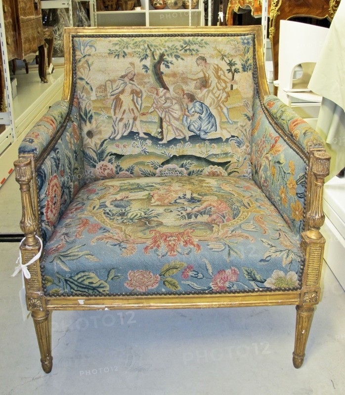 Embroidered Back and Seat for Chair, late 1600s. France, back: late 17th century; seat: 18th century. Petit-point embroidery; wool and silk; back: 61 x 55.9 cm (24 x 22 in.); seat: 71.1 x 71.1 cm (28 x 28 in.)