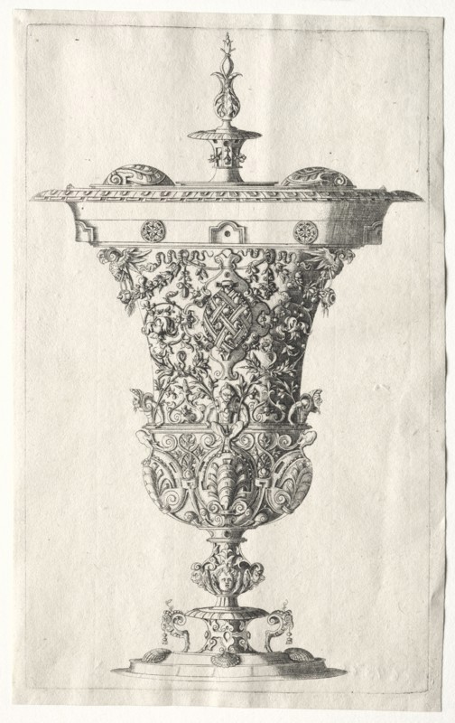 Ornamental Vase, 1500s. Wenzel Jamnitzer I (German, 1508/09-1585). Etching; sheet: 24.1 x 15 cm (9 1/2 x 5 7/8 in.); platemark: 23 x 14 cm (9 1/16 x 5 1/2 in.)