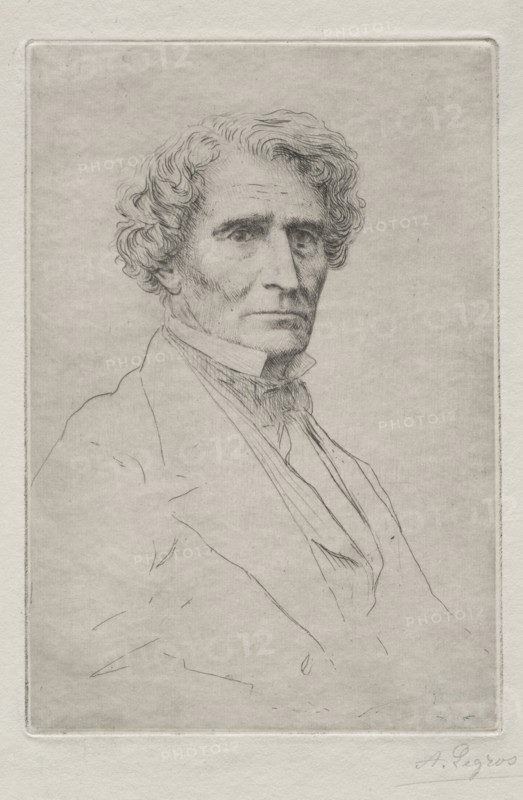 Hector Berlioz. Alphonse Legros (French, 1837-1911). Drypoint