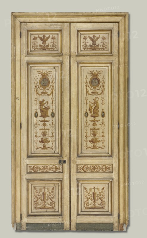 Double-Leaf Door, 1790s. Pierre Rousseau (French, 1751-1829). Oil on wood; unframed: 274 x 63 cm (107 7/8 x 24 13/16 in.).