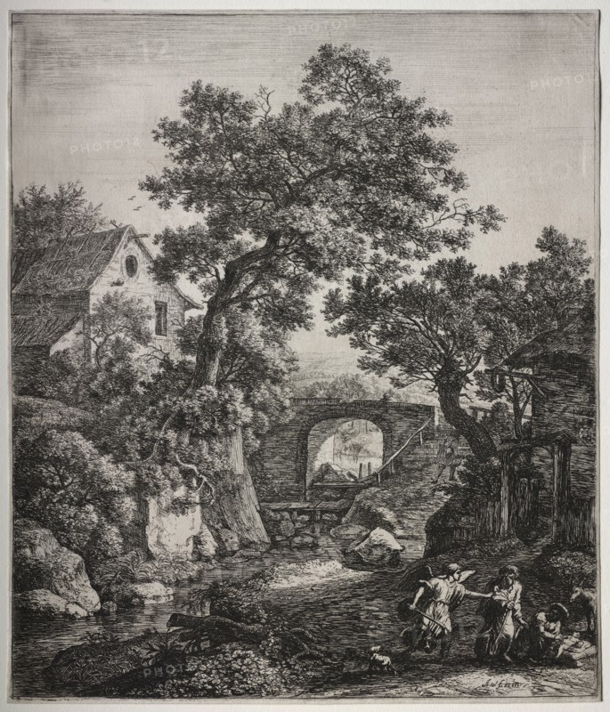 Sephora Circumcising Her Son. Anthonie Waterloo (Dutch, 1609/10-1690). Etching