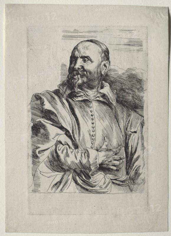 Portrait of Jan Snellinx. Anthony van Dyck (Flemish, 1599-1641). Etching