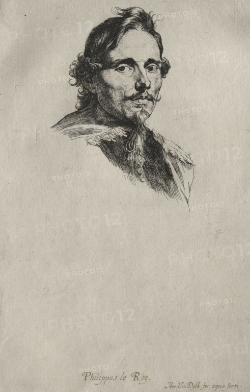 Portrait of Baron Philippe Le Roy. Anthony van Dyck (Flemish, 1599-1641). Etching