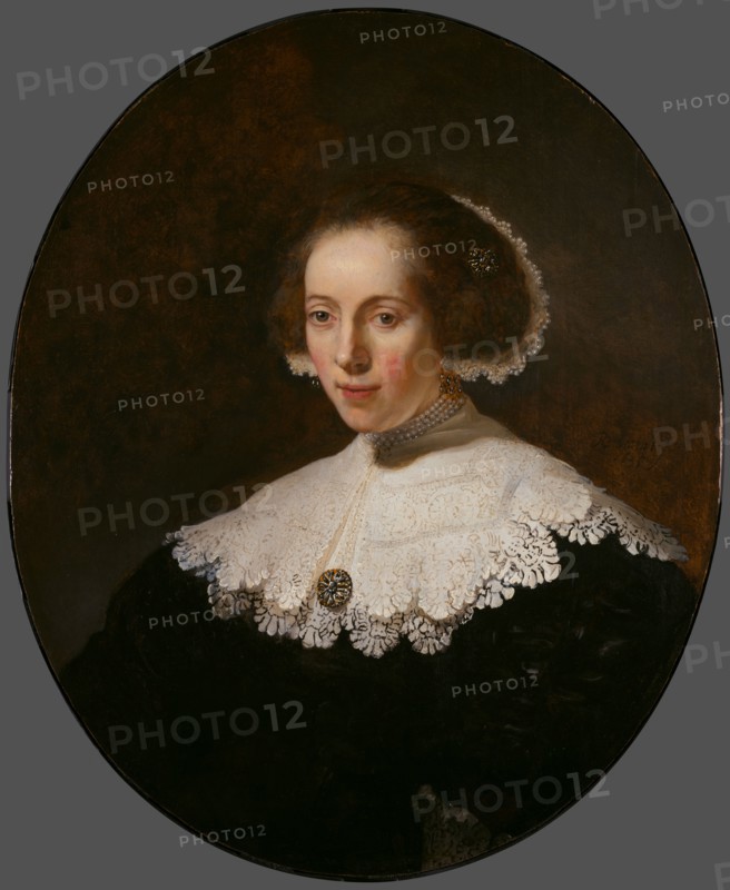 Portrait of a Woman, 1635 or earlier. Rembrandt van Rijn (Dutch, 1606-1669), and Studio. Oil on wood; framed: 97.8 x 83.8 x 6.4 cm (38 1/2 x 33 x 2 1/2 in.); unframed: 77.5 x 64.8 cm (30 1/2 x 25 1/2 in.).