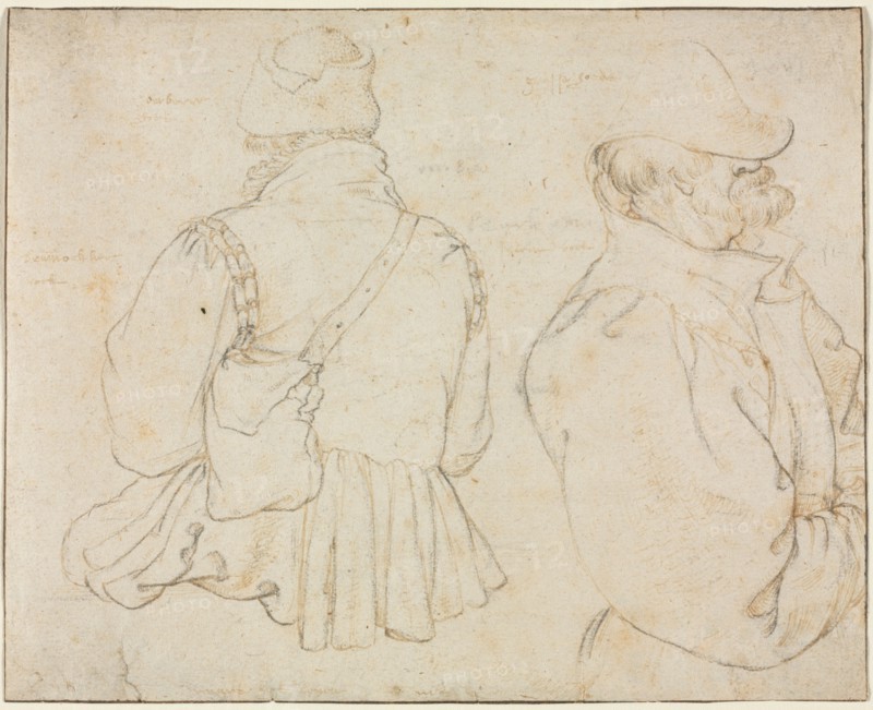 Two Bohemian Peasants in Half-Length, c. 1605-1610. Roelant Savery (Flemish, 1576-1639). Pen and brown ink and black chalk; framing lines in brown ink; sheet: 15.1 x 18.8 cm (5 15/16 x 7 3/8 in.).