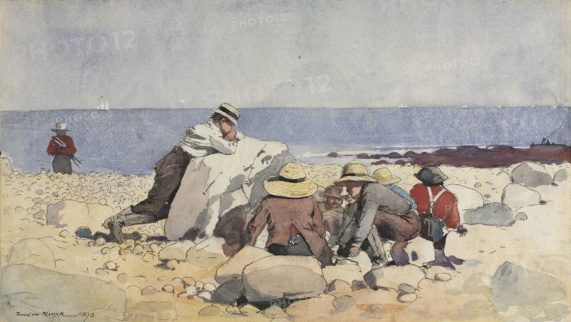 A Clam-Bake, 1873. Winslow Homer (American, 1836-1910). Watercolor, gouache, and graphite; sheet: 19.7 x 34.6 cm (7 3/4 x 13 5/8 in.).