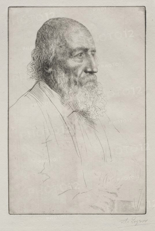 Alfred Lord Tennyson. Alphonse Legros (French, 1837-1911). Drypoint