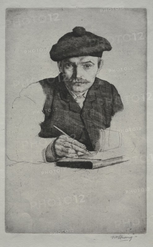 Self-Portrait, 1885. William Strang (British, 1859-1921). Etching