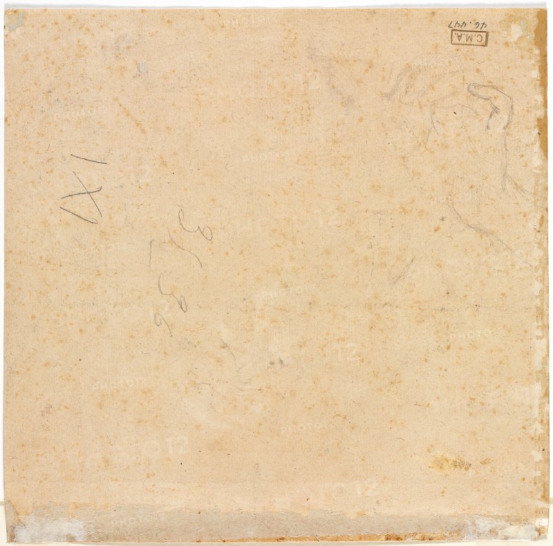 Sketch of a Hand (verso), 1700s. Pierre Lenfant (French, 1704-1787). Black chalk; sheet: 20.1 x 20.4 cm (7 15/16 x 8 1/16 in.).