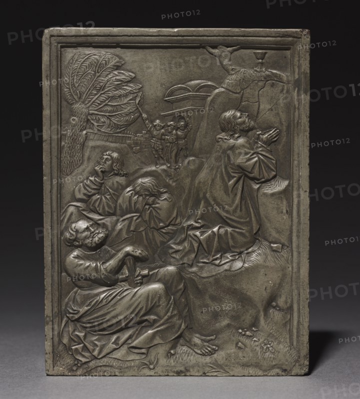 Christ in the Garden of Gethsemane, 1500s. Hans Daucher (German, c. 1485-aft 1538). Kelheim stone (fine-grained limestone); overall: 14.8 x 11.3 cm (5 13/16 x 4 7/16 in.).