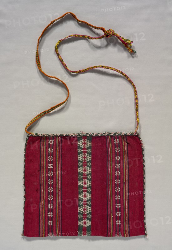 Pouch (Bolsa), c. 1900. Bolivia, Choclla, early 20th century. Wool; overall: 26.7 x 31.2 cm (10 1/2 x 12 5/16 in.)