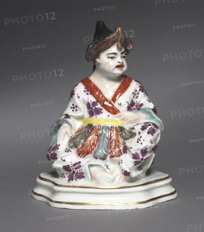 Seated Chinese Figure, c. 1730. Meissen Porcelain Factory (German). Porcelain; overall: 11.8 x 10 cm (4 5/8 x 3 15/16 in.).