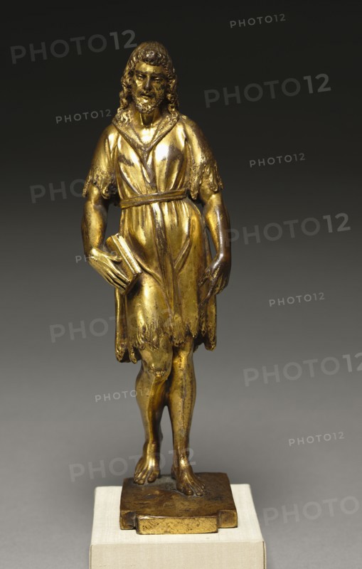 Saint John the Baptist, c. 1550. Italy, Venice, 16th century. Gilt bronze; overall: 21.8 cm (8 9/16 in.).