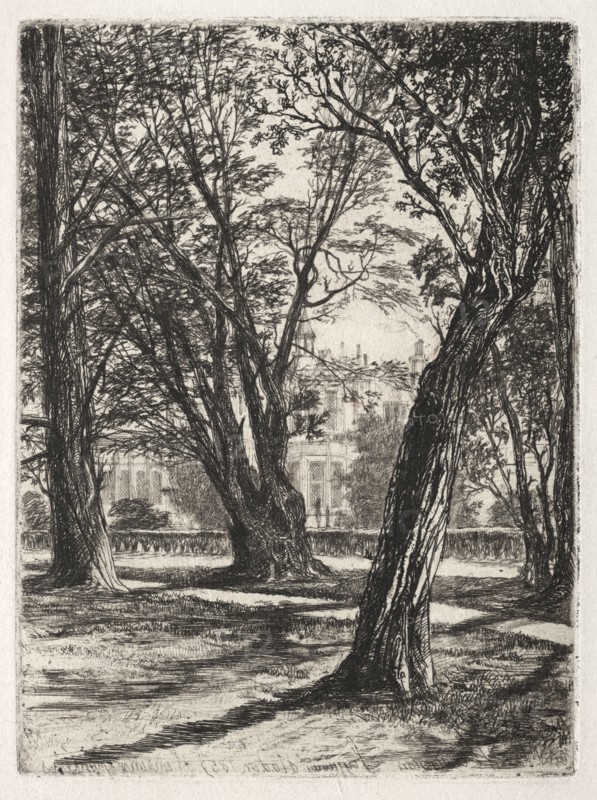 Kensington Gardens (The Small Plate), 1859. Francis Seymour Haden (British, 1818-1910). Etching and drypoint