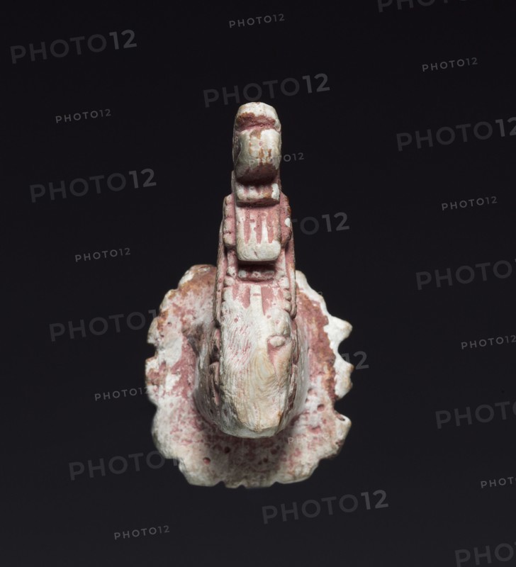 Ear Ornament, c. 600-900. Mexico or Central America, Maya, 7th-10th century. Shell; overall: 3.8 x 2.3 cm (1 1/2 x 7/8 in.).