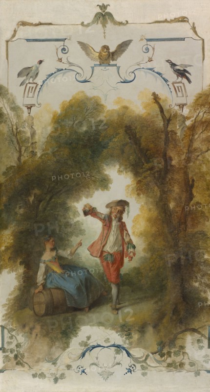 The Vineyard, c. 1723-1727. Nicolas Lancret (French, 1690-1743). Oil on canvas; framed: 157 x 89 x 5.5 cm (61 13/16 x 35 1/16 x 2 3/16 in.); unframed: 150.3 x 82.3 cm (59 3/16 x 32 3/8 in.).