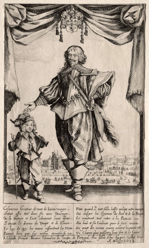 Claude Deruet and His Son, 1632. Jacques Callot (French, 1592-1635). Etching