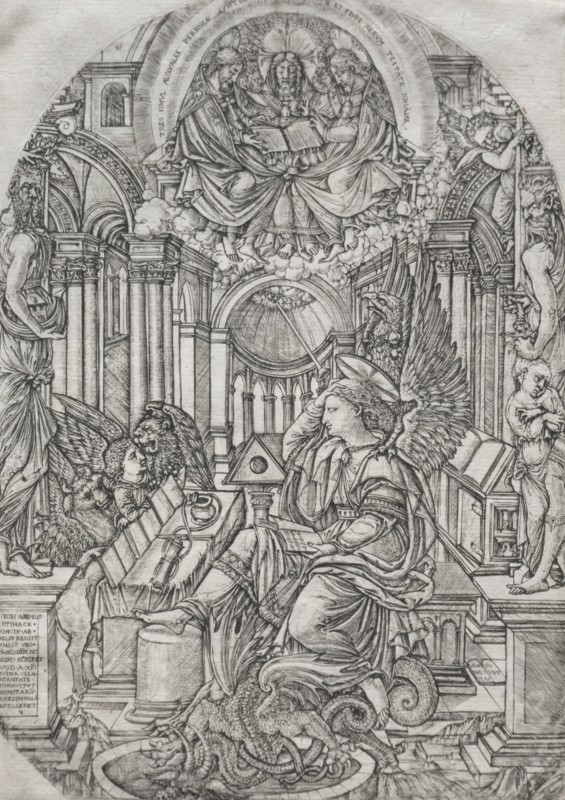 The Apocalypse: The Revelation of Saint John the Evangelist. Jean Duvet (French, 1485-1561). Engraving; framed: 52.4 x 39.7 x 2.5 cm (20 5/8 x 15 5/8 x 1 in.); unframed: 29.5 x 20.9 cm (11 5/8 x 8 1/4 in.)
