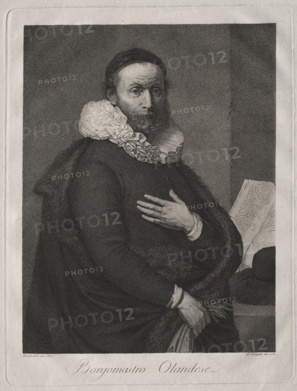 The Dutch Burgomaster, 1811. Giuseppe Longhi (Italian, 1766-1831). Engraving