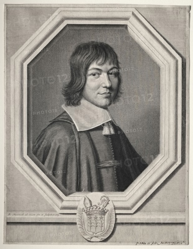 Charles Maurice le Tellier, 1663. Robert Nanteuil (French, 1623-1678). Engraving