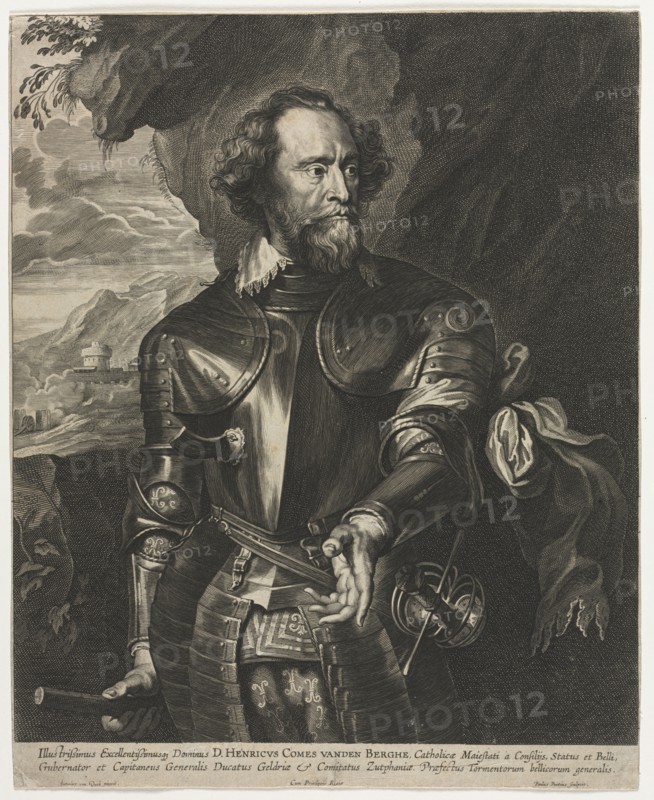 Portrait of Henry, Count van den Berghe. Paulus Pontius (Flemish, 1603-1658). Engraving