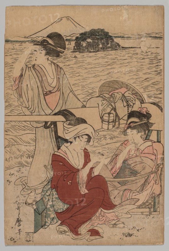 No Title, 1753-1806. Kitagawa Utamaro (Japanese, 1753?-1806). Color woodblock print; sheet: 38.2 x 25.4 cm (15 1/16 x 10 in.).