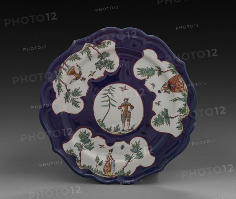 Faience Plate, c. 1760. Felice Clerici (Italian). Faience; diameter: 23.8 cm (9 3/8 in.).