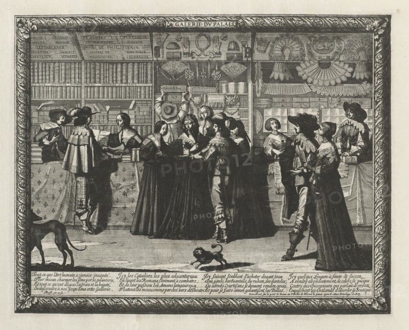 La Galerie du Paris, 1640(?). Abraham Bosse (French, 1602-1676). Etching and engraving