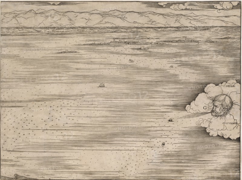 View of Venice, 1500. Jacopo de' Barbari (Italian, 1440/50-before 1515). Woodcut