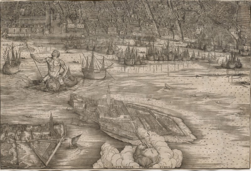 View of Venice, 1500. Jacopo de' Barbari (Italian, 1440/50-before 1515). Woodcut
