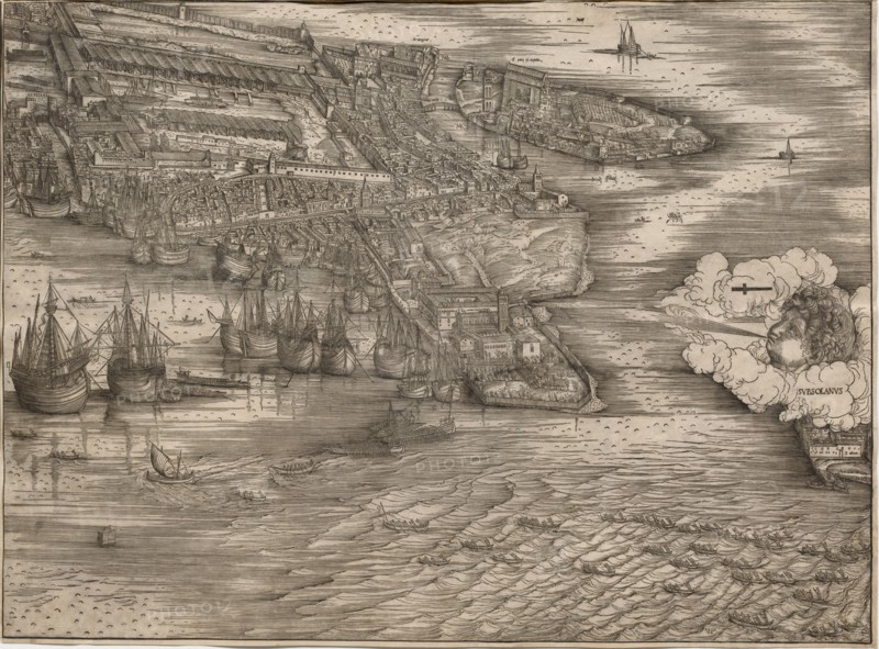 View of Venice, 1500. Jacopo de' Barbari (Italian, 1440/50-before 1515). Woodcut