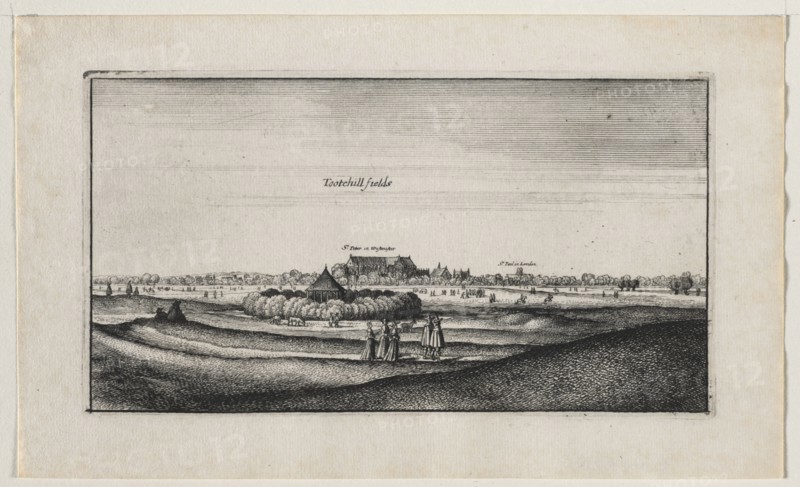 Tothill Fields. Wenceslaus Hollar (Bohemian, 1607-1677). Etching